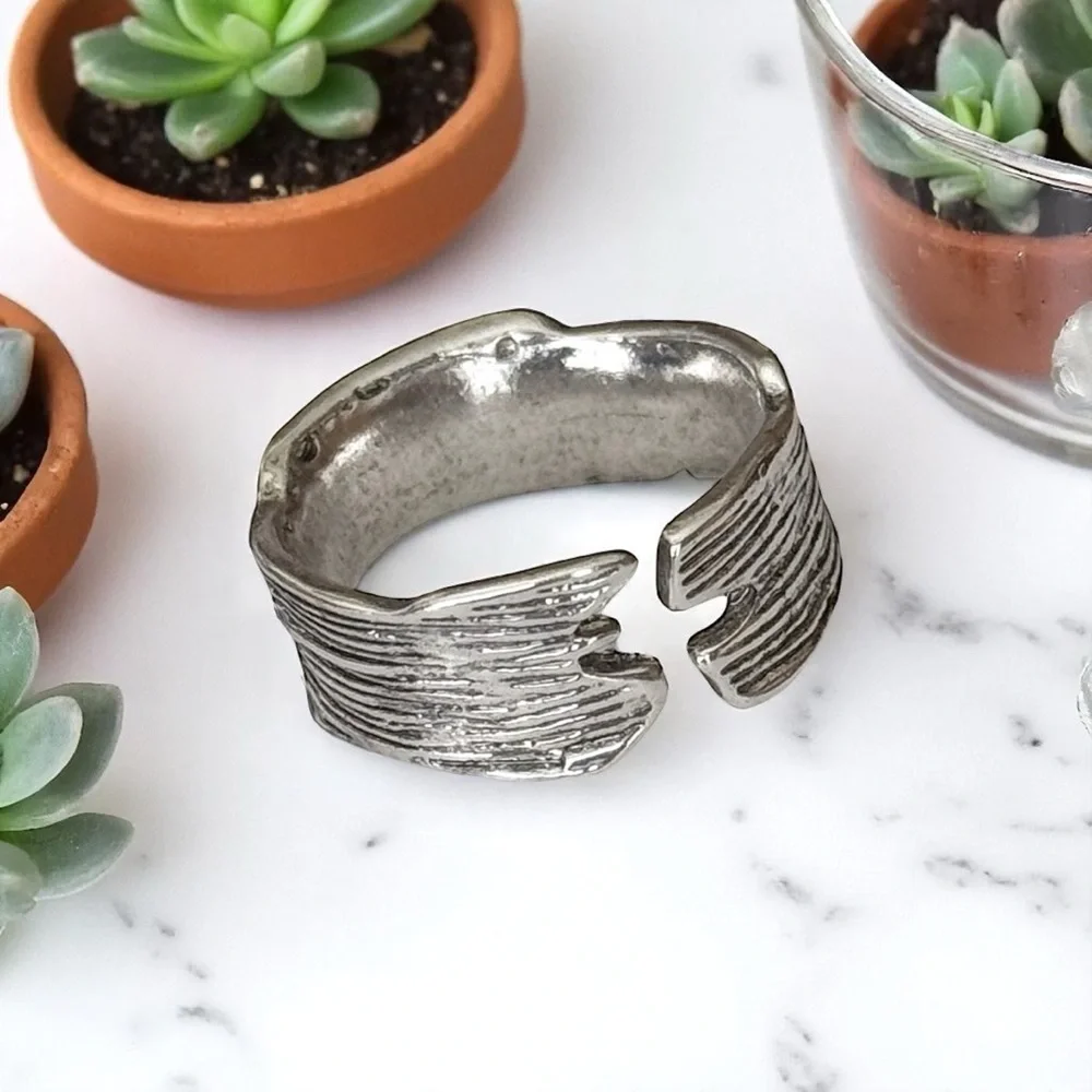 5 For $25💫Trendy Silver Whimsigoth Ring